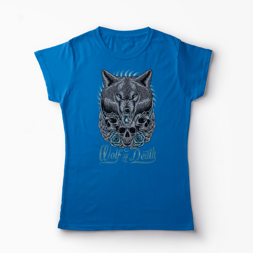 Tricou Lupul de Moarte - Femei-Albastru Regal